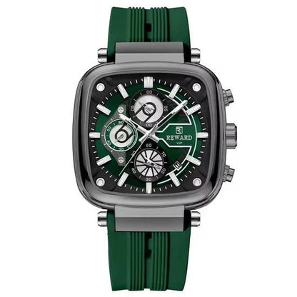 Reward Green VIP Square Sport Chronograph for Men